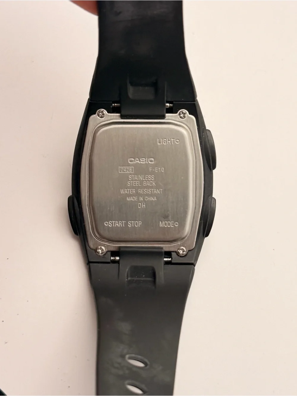 Casio Men's FE10-1A Classic Digital Black Resin Band Watch, very Slim